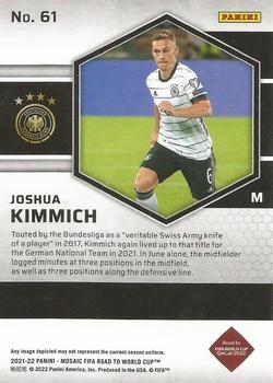 2021-22 Panini Mosaic Road to FIFA World Cup #61 Joshua Kimmich Back
