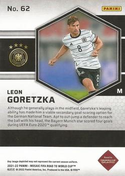 2021-22 Panini Mosaic Road to FIFA World Cup #62 Leon Goretzka Back