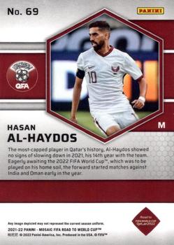 2021-22 Panini Mosaic Road to FIFA World Cup #69 Hasan Al-Haydos Back