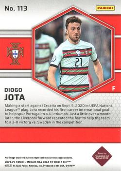 2021-22 Panini Mosaic Road to FIFA World Cup #113 Diogo Jota Back