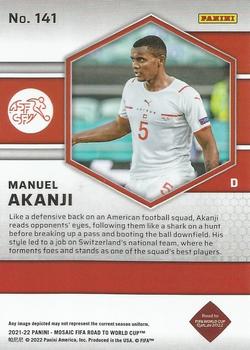 2021-22 Panini Mosaic Road to FIFA World Cup #141 Manuel Akanji Back