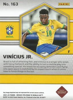 2021-22 Panini Mosaic Road to FIFA World Cup #163 Vinicius Jr. Back