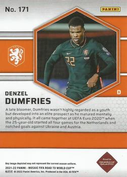 2021-22 Panini Mosaic Road to FIFA World Cup #171 Denzel Dumfries Back