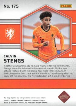 2021-22 Panini Mosaic Road to FIFA World Cup #175 Calvin Stengs Back