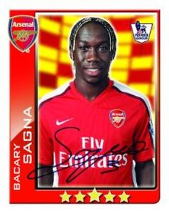 2009-10 Topps Premier League 2010 #7 Bacary Sagna Front