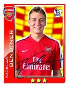 2009-10 Topps Premier League 2010 #22 Nicklas Bendtner Front