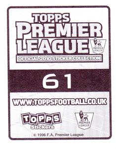 2009-10 Topps Premier League 2010 #61 Garry O'Connor Back