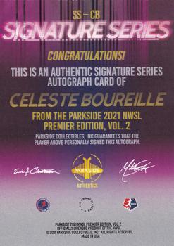 2021 Parkside NWSL Premier Edition - Autographs Purple Ink (Series 2) #SS-CB Celeste Boureille Back