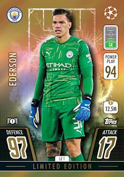 2021-22 Topps Match Attax Champions & Europa League Extra - Limited Edition #LE1 Ederson Front
