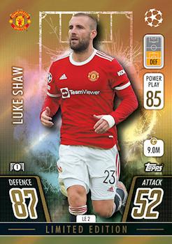 2021-22 Topps Match Attax Champions & Europa League Extra - Limited Edition #LE2 Luke Shaw Front