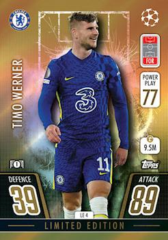 2021-22 Topps Match Attax Champions & Europa League Extra - Limited Edition #LE4 Timo Werner Front