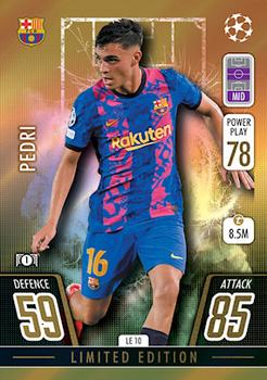 2021-22 Topps Match Attax Champions & Europa League Extra - Limited Edition #LE10 Pedri Front