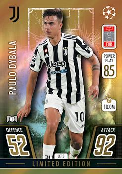 2021-22 Topps Match Attax Champions & Europa League Extra - Limited Edition #LE13 Paulo Dybala Front