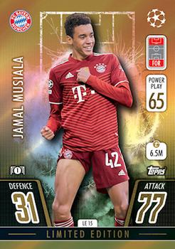 2021-22 Topps Match Attax Champions & Europa League Extra - Limited Edition #LE15 Jamal Musiala Front