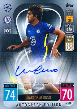 2021-22 Topps Match Attax Champions & Europa League Extra - Autograph Edition #AC-MA Marcos Alonso Front