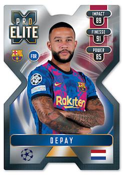 2021-22 Topps Match Attax Champions & Europa League Extra - Pro Elite #XS10 Memphis Depay Front