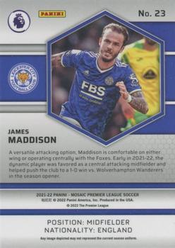 2021-22 Panini Mosaic Premier League #23 James Maddison Back