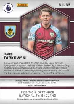 2021-22 Panini Mosaic Premier League #35 James Tarkowski Back