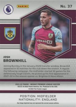 2021-22 Panini Mosaic Premier League #37 Josh Brownhill Back