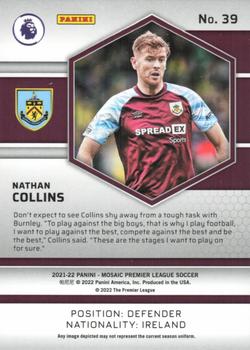 2021-22 Panini Mosaic Premier League #39 Nathan Collins Back