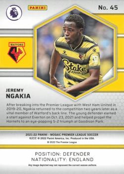 2021-22 Panini Mosaic Premier League #45 Jeremy Ngakia Back