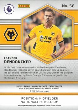 2021-22 Panini Mosaic Premier League #56 Leander Dendoncker Back