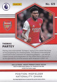 2021-22 Panini Mosaic Premier League #69 Thomas Partey Back