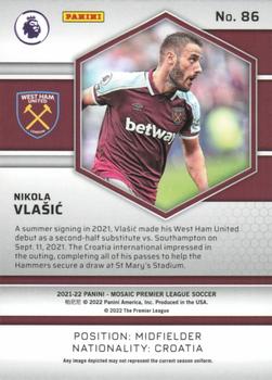2021-22 Panini Mosaic Premier League #86 Nikola Vlasic Back