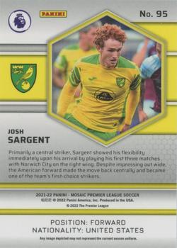 2021-22 Panini Mosaic Premier League #95 Josh Sargent Back