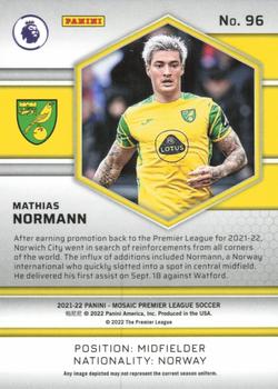 2021-22 Panini Mosaic Premier League #96 Mathias Normann Back