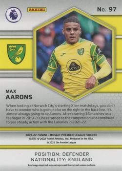 2021-22 Panini Mosaic Premier League #97 Max Aarons Back
