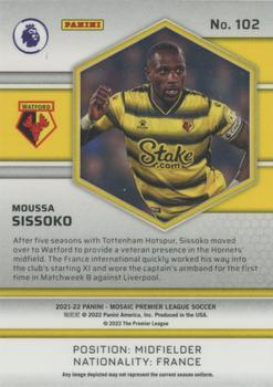 2021-22 Panini Mosaic Premier League #102 Moussa Sissoko Back