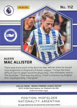 2021-22 Panini Mosaic Premier League #112 Alexis Mac Allister Back