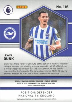 2021-22 Panini Mosaic Premier League #116 Lewis Dunk Back