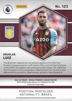 2021-22 Panini Mosaic Premier League #123 Douglas Luiz Back