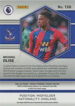 2021-22 Panini Mosaic Premier League #136 Michael Olise Back