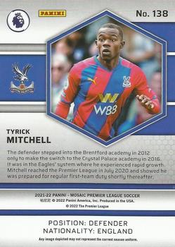 2021-22 Panini Mosaic Premier League #138 Tyrick Mitchell Back