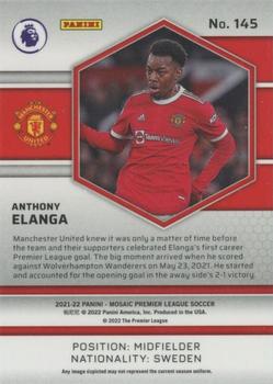 2021-22 Panini Mosaic Premier League #145 Anthony Elanga Back
