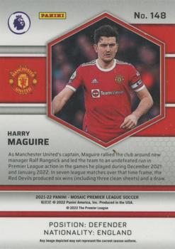 2021-22 Panini Mosaic Premier League #148 Harry Maguire Back