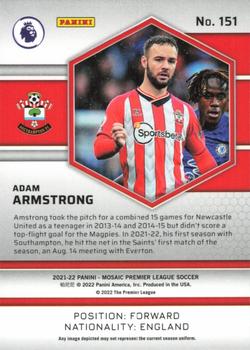2021-22 Panini Mosaic Premier League #151 Adam Armstrong Back