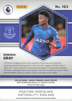 2021-22 Panini Mosaic Premier League #163 Demarai Gray Back