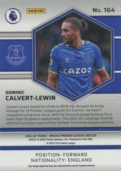 2021-22 Panini Mosaic Premier League #164 Dominic Calvert-Lewin Back