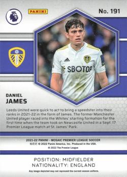 2021-22 Panini Mosaic Premier League #191 Daniel James Back