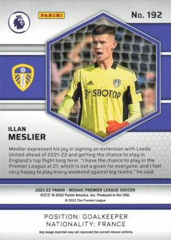 2021-22 Panini Mosaic Premier League #192 Illan Meslier Back