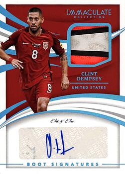 2021 Panini Immaculate Collection - Boot Signatures Platinum #BS-CD Clint Dempsey Front