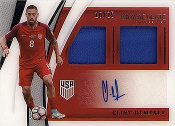2021 Panini Immaculate Collection - Dual Swatch Autographs #DU-CD Clint Dempsey Front