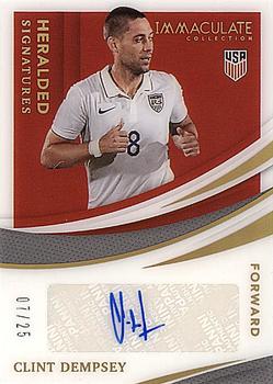 2021 Panini Immaculate Collection - Heralded Signatures #HS-CD Clint Dempsey Front