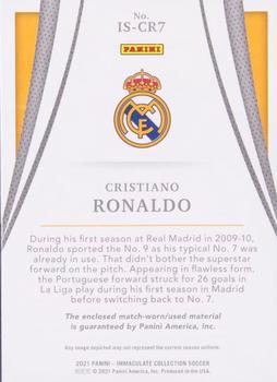 2021 Panini Immaculate Collection - Immaculate Standard #IS-CR7 Cristiano Ronaldo Back