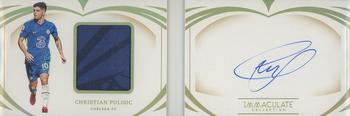 2021 Panini Immaculate Collection - Patch Autographed Booklets Premier League #PB-CP Christian Pulisic Front