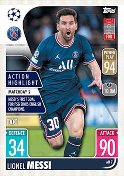 2021-22 Topps Match Attax Champions & Europa League Extra - Action Highlight #AH7 Lionel Messi Front